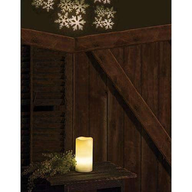 Remote Control Snowflake Projection Pillar - The Fox Decor